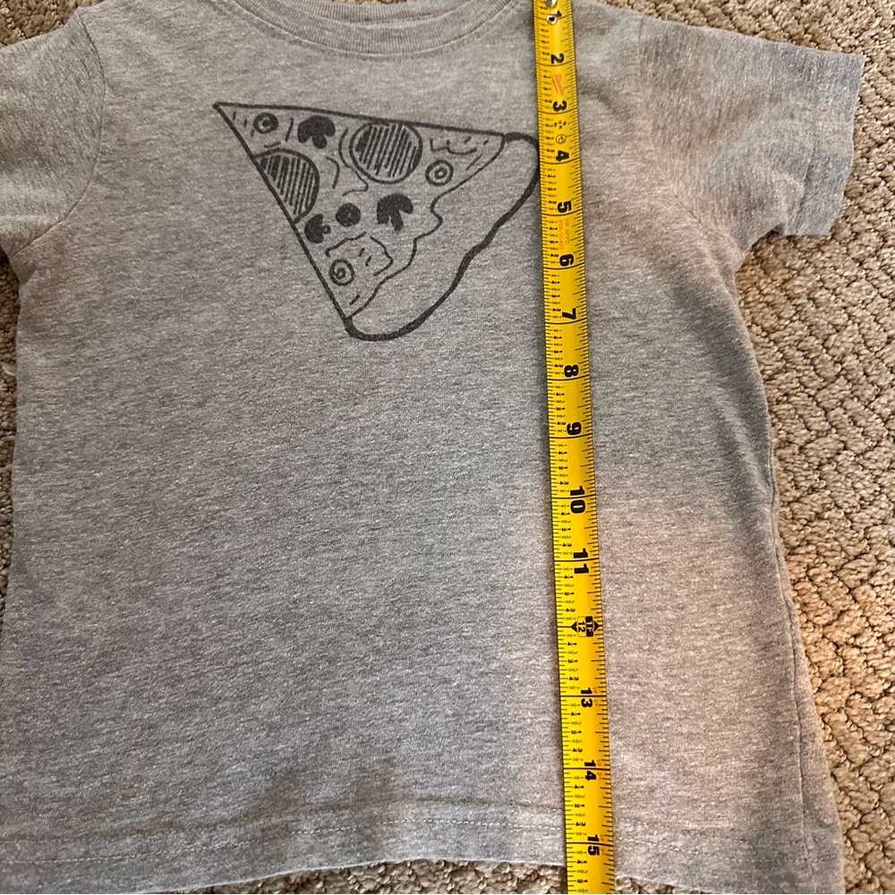 Father And Child / Pizza and Slice Matching T-shirts In Gray Color. - Picture 7 of 13